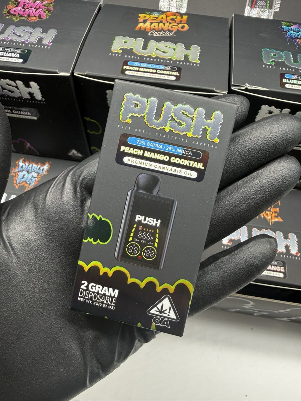push 2g disposable with screen