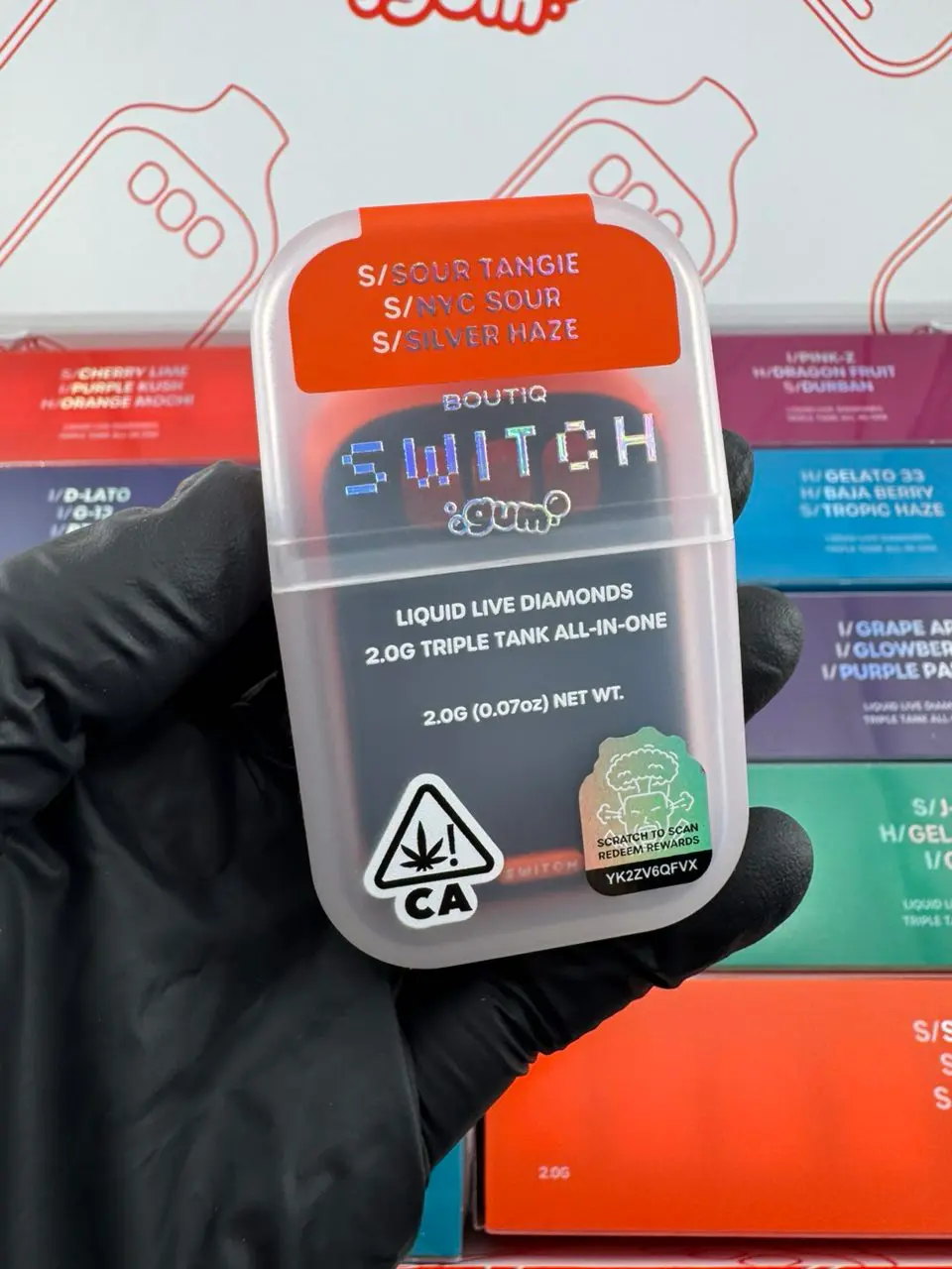 boutiq switch gum 2g disposable